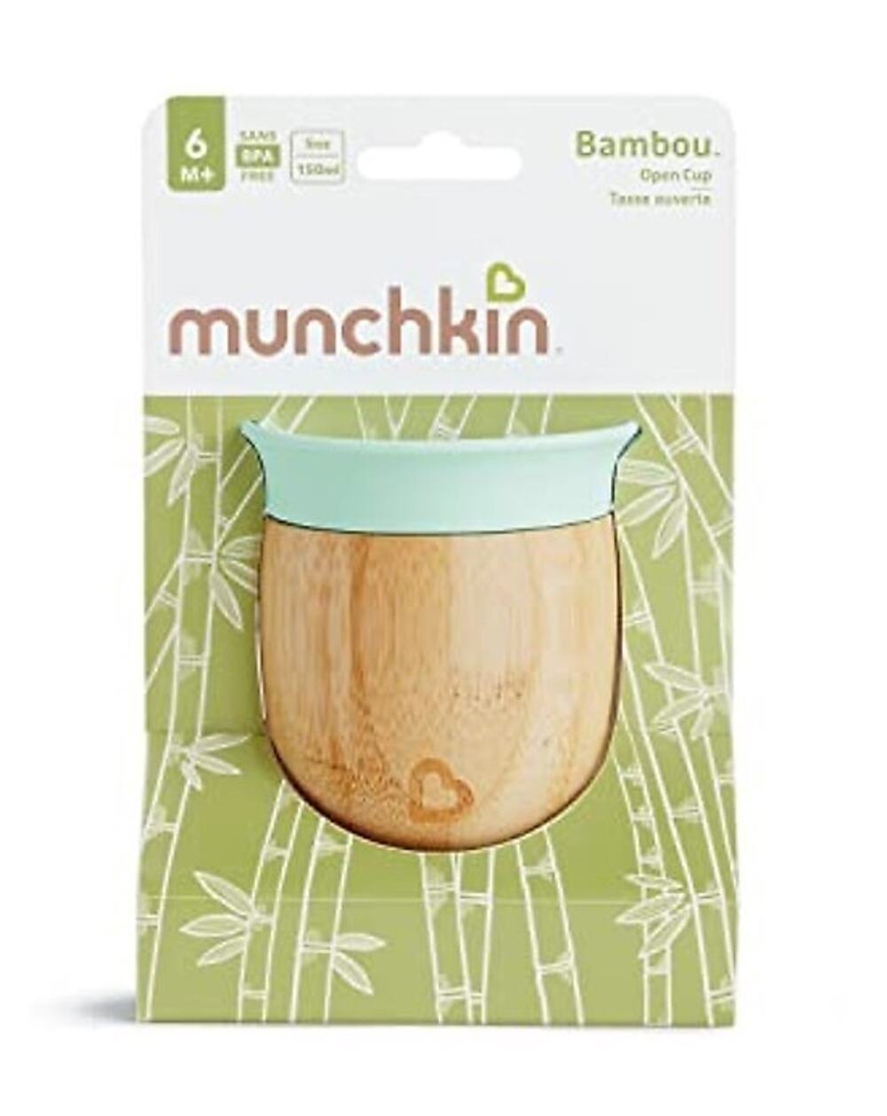 Munchkin® Bambou™ 5oz Open Training Cup for Babies and Toddlers, Non-Toxic Bambo